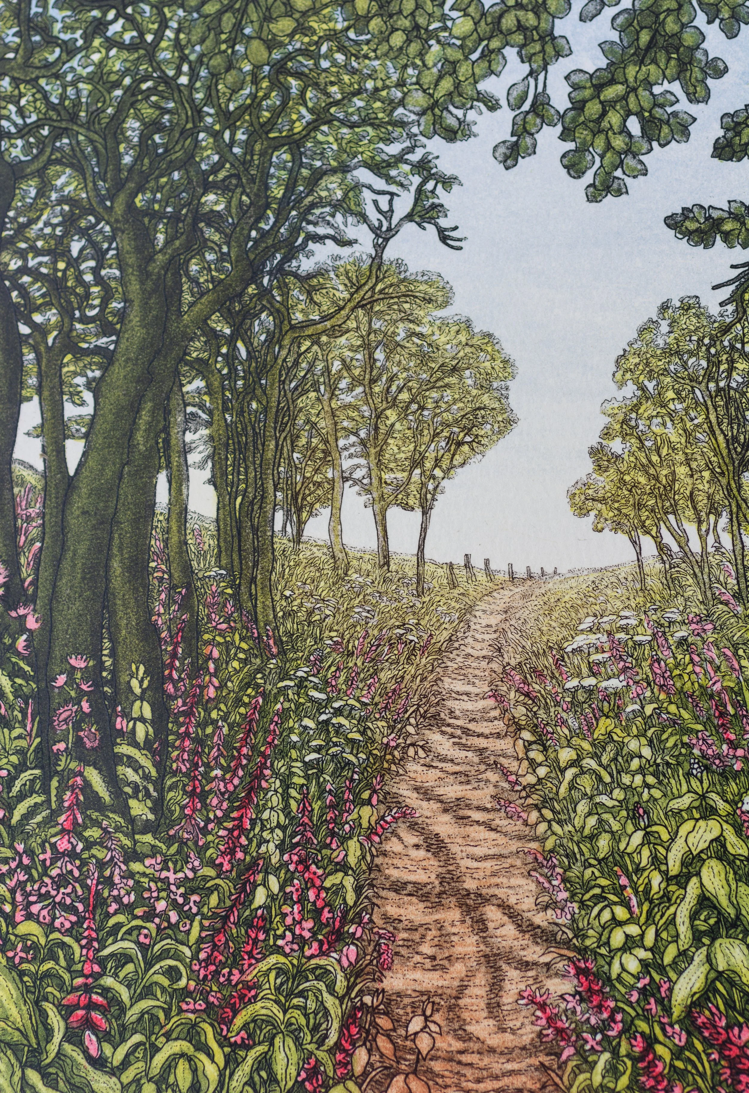 m002 ura【62 【絵画】 Stephan Whittle ステファン・ウイットル 『森